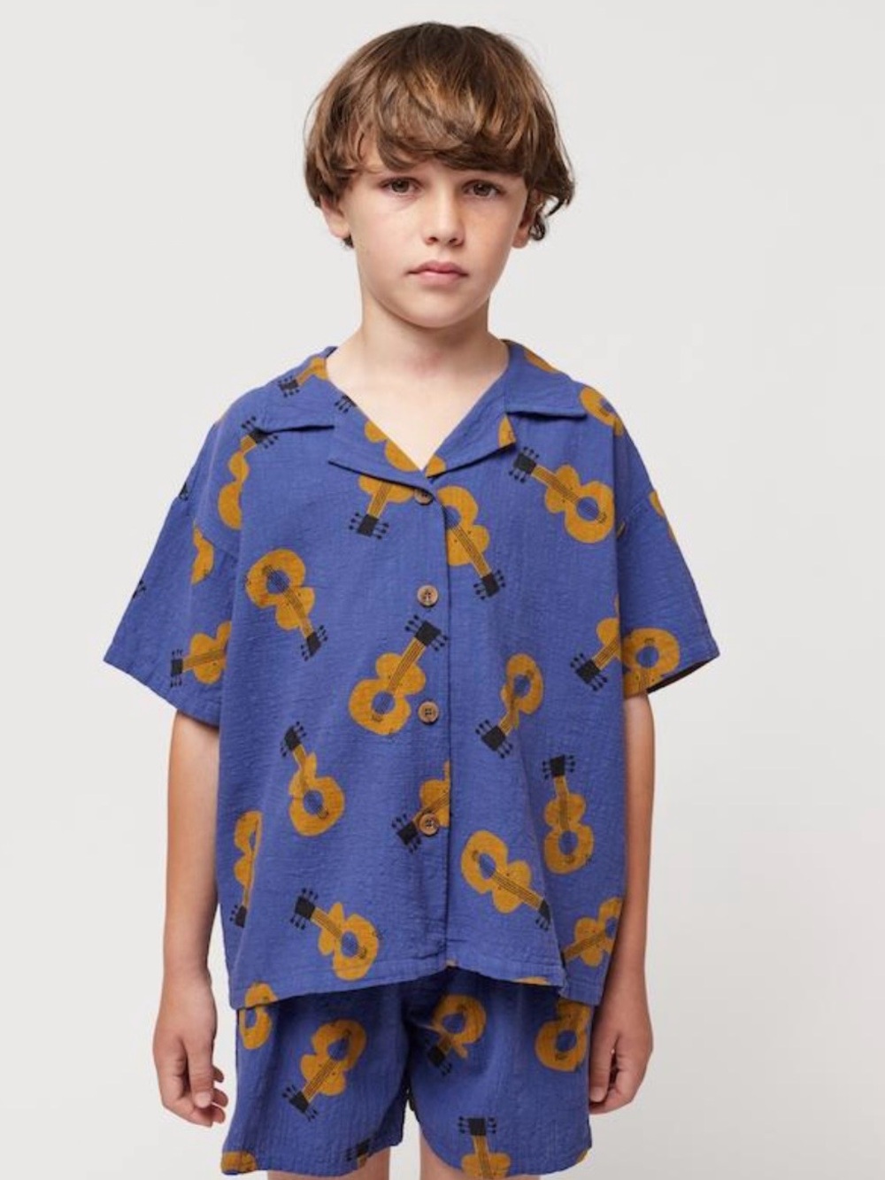 Bobo Choses Button-Down Guitar Shirt, size 6-7 years